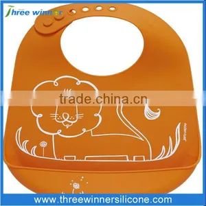 FDA Custom Baby Bib Eco Friendly Silicone Baby Bib thumbnail-1