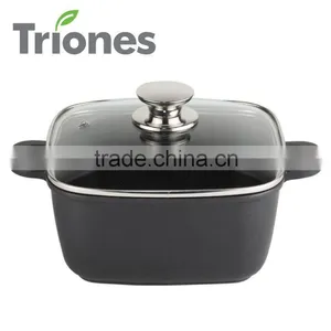 Non-stick Cast Aluminum Square Soup Pot thumbnail-1