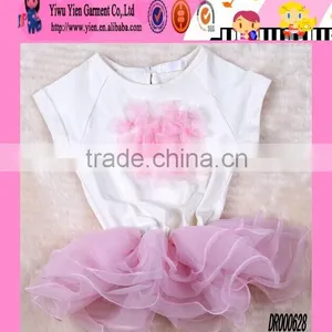 Factory Custom Hot Lace Sunshine Dress Girl Favorite Short Sleeve Casual Angel Dresses For Kids thumbnail-1
