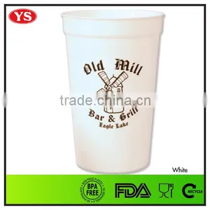 Customized 16 oz Smooth White Stadium Cup With 4 Color Logo thumbnail-1