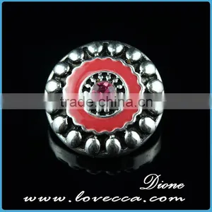 New Promotional Product Charms Fashion Heart Crystal Snap Button Accessory thumbnail-5