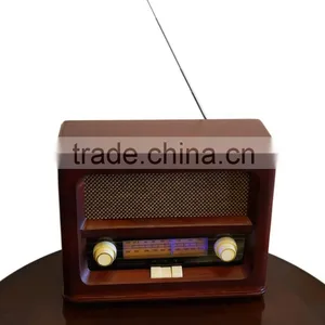 AM FM Wooden Radio With Bluetooth thumbnail-1
