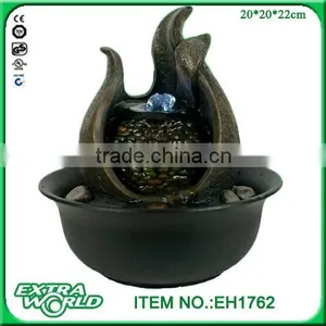 Sea Waving Design Resin Tabletop Water Fountain thumbnail-1