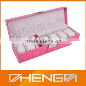 High Quality Guangzhou Factory Custom Made-in-china Fancy Leather Wrist Watch Boxs (ZDS-SJF112) thumbnail-1