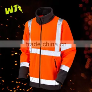 Soft Shell High-Visibility EN 20471Two-Tone Airport Construction Work Wear thumbnail-1