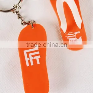 Cute Colorful Slipper Soft Pvc Keychain Cartoon Pvc Rubber Key Chain thumbnail-4