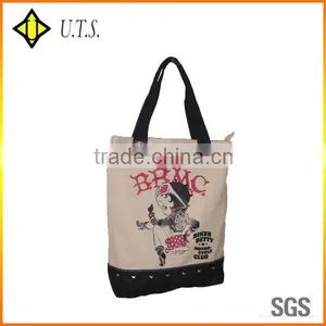Fashion Canvas Cotton Foldable Shopping Bag thumbnail-1