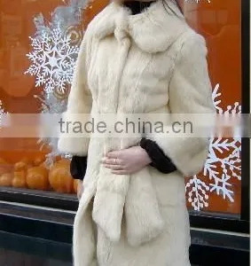 2015 New Arrival Long Rabbit Fur Coat for Women RC13 thumbnail-1