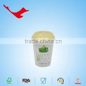 Food Grade Recycled Ripple Wall Paper Coffee Cups Printed With Custom Logo thumbnail-2
