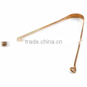 AYURVEDIC Tongue Scraper Made up of 100% Pure Copper Tongue Cleaner Scrapper / Copper Tongue Scrapper thumbnail-1