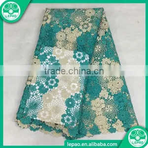 Sun Flower Lace Fabric,wedding Dresses Lace Fabric,embroidery Water Soluble Lace Fabric Factory thumbnail-4