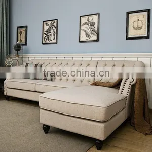 2016 Latest Corner Sofa Set Designs Foshan Shunde Furniture thumbnail-4