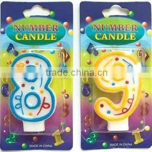 Wholesale Musical Note Number Candle, Available in 1 2 3 4 5 6 7 8 9 0 Kids Birthday Partyware Party Supplies thumbnail-1