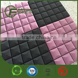 Square Shape Acoustic Sheet, Acoustic Grid Foam Panels Sponge Black Color Studio Sound Panel thumbnail-2