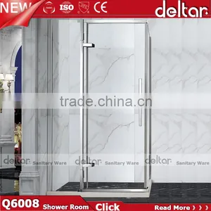 Two Sliding Doors Aluminum Shower Room 6mm/8mm Square Sliding Shower for Hotel Shower Cubicle thumbnail-3