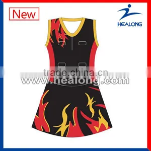 Good Quality Sublimation 100% Polyester Netball Bodysuits thumbnail-1