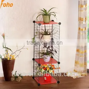 Modern 3cube Metal Flowers Standing Display Rack FH-AL0013W thumbnail-2