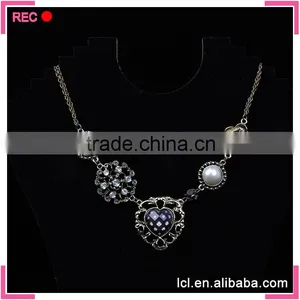Chunky Necklaces Pearl Jewelry, Copper Charms Fashionable New Design Necklace thumbnail-5