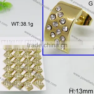 Latest Hot Golden Stud Earring Designs for Women thumbnail-2