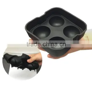 Factory Direct Price Food Grade 4 Cavity Ball Silicone Ice Ball Maker Mould thumbnail-4