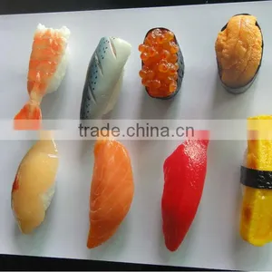 Japan Quality Fake Food SUSHI Set Tuna Maguro Shrimp Flounder Display Decor Gift thumbnail-1