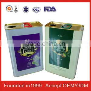 China Square Olive Oil Tin Cans Size For FDA thumbnail-1