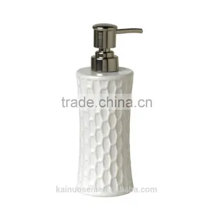 Large White Honeycomb Soap Pump Dispenser thumbnail-1