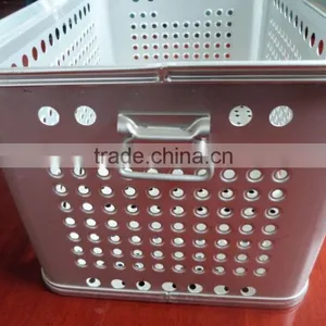 Perforated Sheet Aluminum Seafood Storage Container, Aluminum Basket, Aluminum Box thumbnail-1