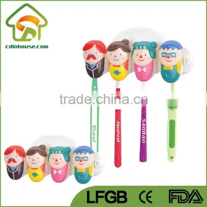 Plastic Toothbrush Holder With Suction Cup thumbnail-1