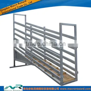 AS/NZS 304 316 4m Steel Cattle Adjustable Loading Ramp for Farms thumbnail-1