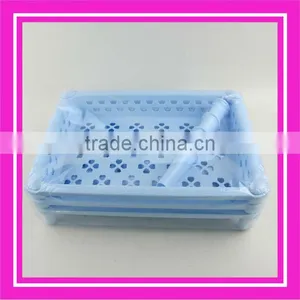 3 Layers Plastic Folding Storage Shelf thumbnail-1