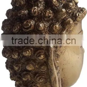 Brass Buddha Head Statue thumbnail-4