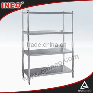 Heavy Duty Stainless Steel 4 Tiers Supermarket Shelf Rack/Super Market Shelf/Vegetable Shelf thumbnail-1