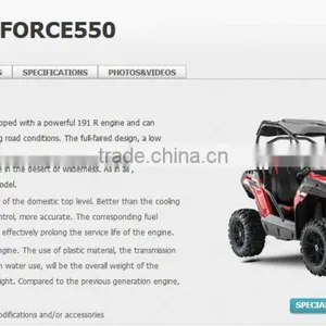 Factor Price Cheap CFMOTO 500CC SSV/SIDE BY SIDE/ UTV/DUNE BUGGY, ZFORCE 550 thumbnail-5