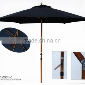 Black Garden Handheld Parasol 11109-4 thumbnail-1