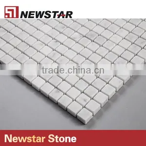 Newstar White Marble Honed Bathroom Backsplash Shower Walls Tile Mosaic thumbnail-3