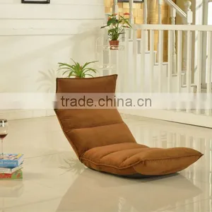 Fashion Creative Suede Leisure Legless Chair Sofa, Single Seat Leisure Sofa Chair, Leisure Modern Floor Sofa Seating thumbnail-1