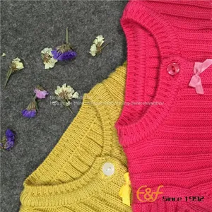 Convex Ribs Knitted Sweater for Girls thumbnail-4