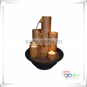 Indoor Tabletop Candle Holder Water Feature Fountain thumbnail-2