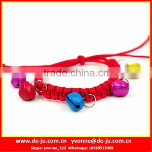 Red Rope Colorful Bells Novelty Fashion Collar thumbnail-1