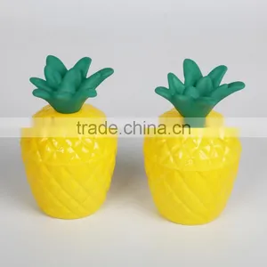 350ml PE Plastic Pineapple Shape Straw Cup thumbnail-2