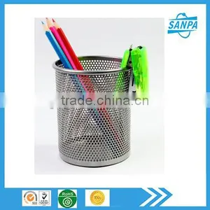 Best Sale Office Accessories Metal Mesh Pen Holder/Pen Stands/Pen Cup thumbnail-1
