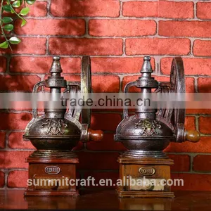 Coffee Shop Decoration Resin Vintage Artificial Coffee Machine Figurine thumbnail-2