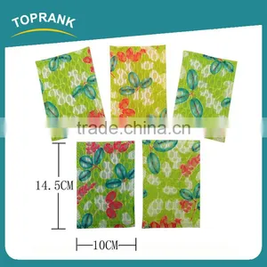 Toprank Colorful 5pcs Washing Dish Mesh Scourer Scrubbing Cleaner Scrub Sponge Pad Kitchen Scouring Pad thumbnail-2