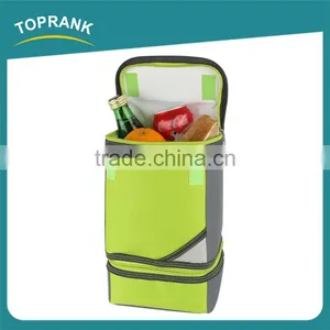 Custom Color Small Two Layer Thermal Lunch Box Bag, Tote Kids Insulated Lunch Bag thumbnail-3
