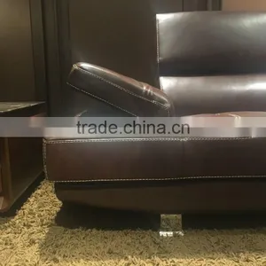 New Design High Quality Top Grain Leather Sofa Fashion Furniture Modern KD-S1808 thumbnail-4