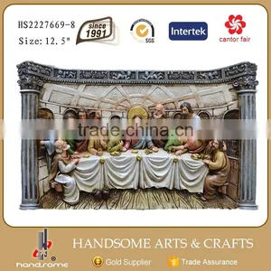 3D Religious Wall Hanging Last Supper Scuplture thumbnail-1