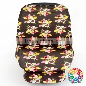 Elegant Car Seat Cover For Baby Flower Baby Winter Hat Set Washable Car Seat Cover thumbnail-5