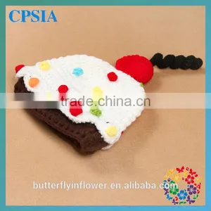 DELICIOUS CUPCAKE HAT - Beautiful Newborn Baby Crochet Hat - Wool/acrylic thumbnail-1