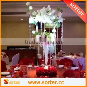 Clear K9 Crystal Beads Curtain Strand Garland for Wedding Decoration thumbnail-1